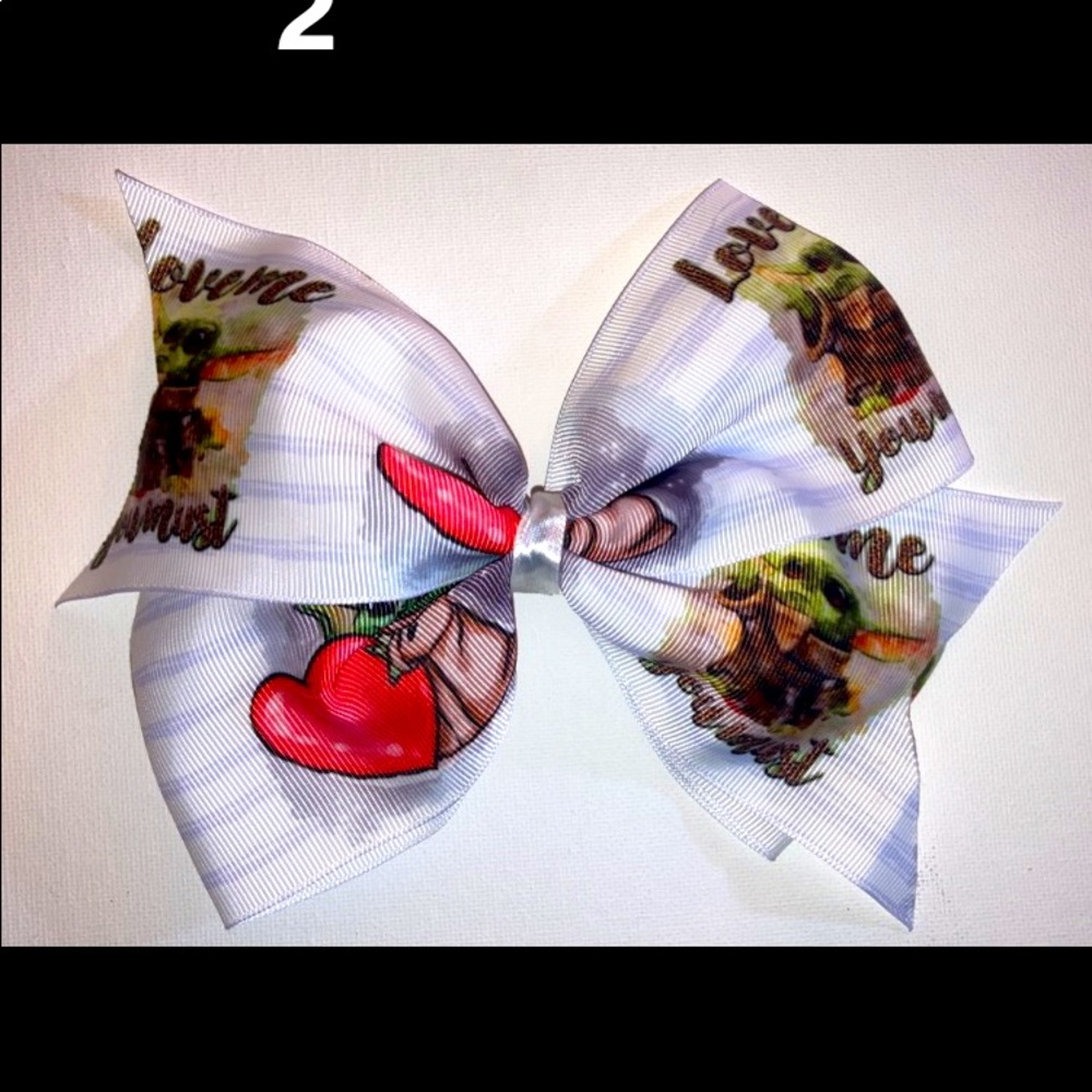 Large Baby Yoda Bow ✨FREE SHIPPING ON 5+ BOWS✨